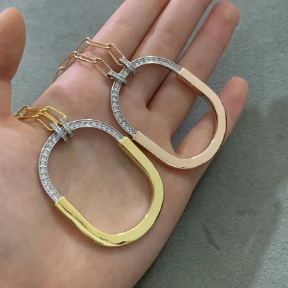 [Rose Tomorrow]LOCK DIAMOND NECKLACE