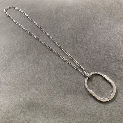 [Rose Tomorrow]LOCK DIAMOND NECKLACE