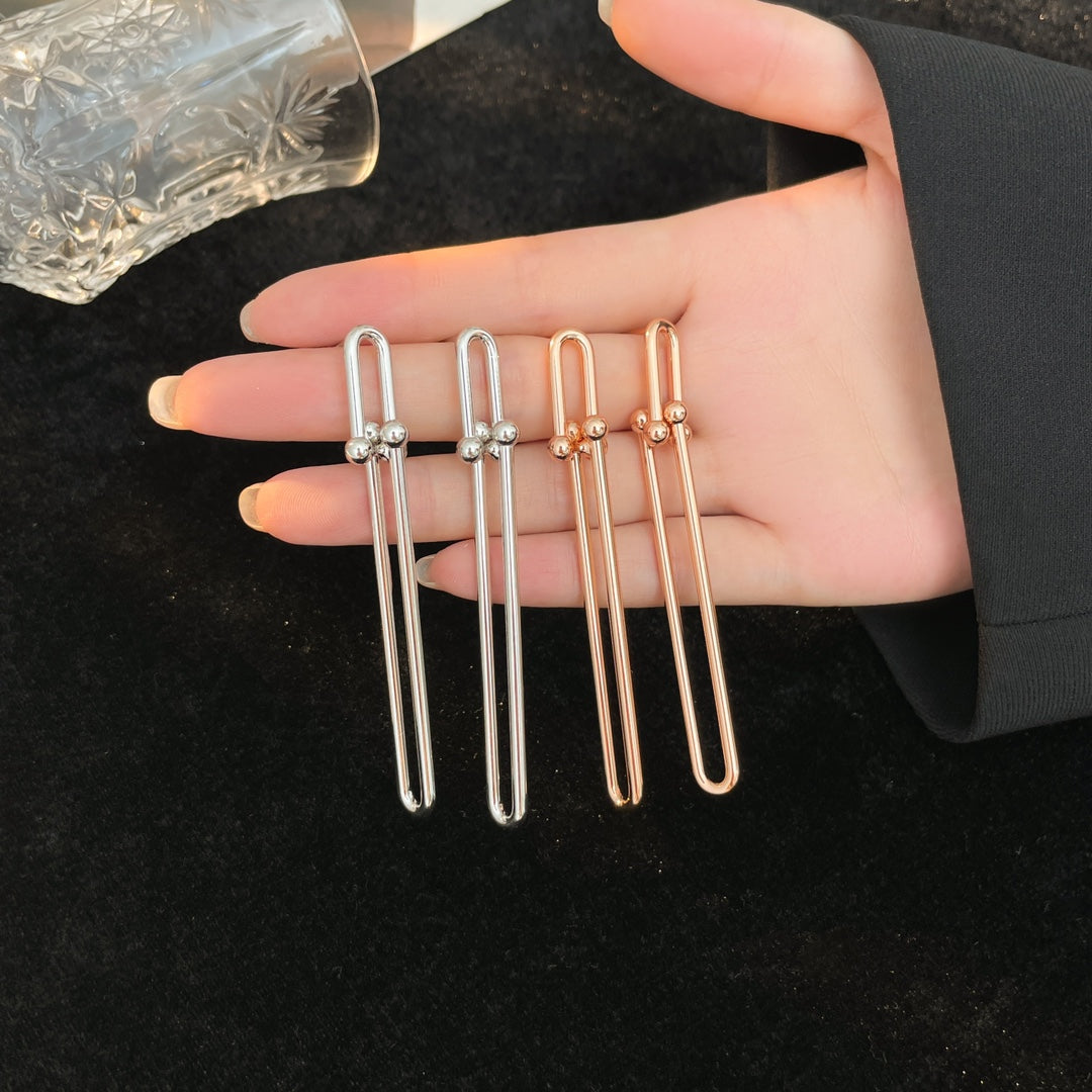 [Rose Tomorrow]HARDWEAR LONG DROP EARRINGS