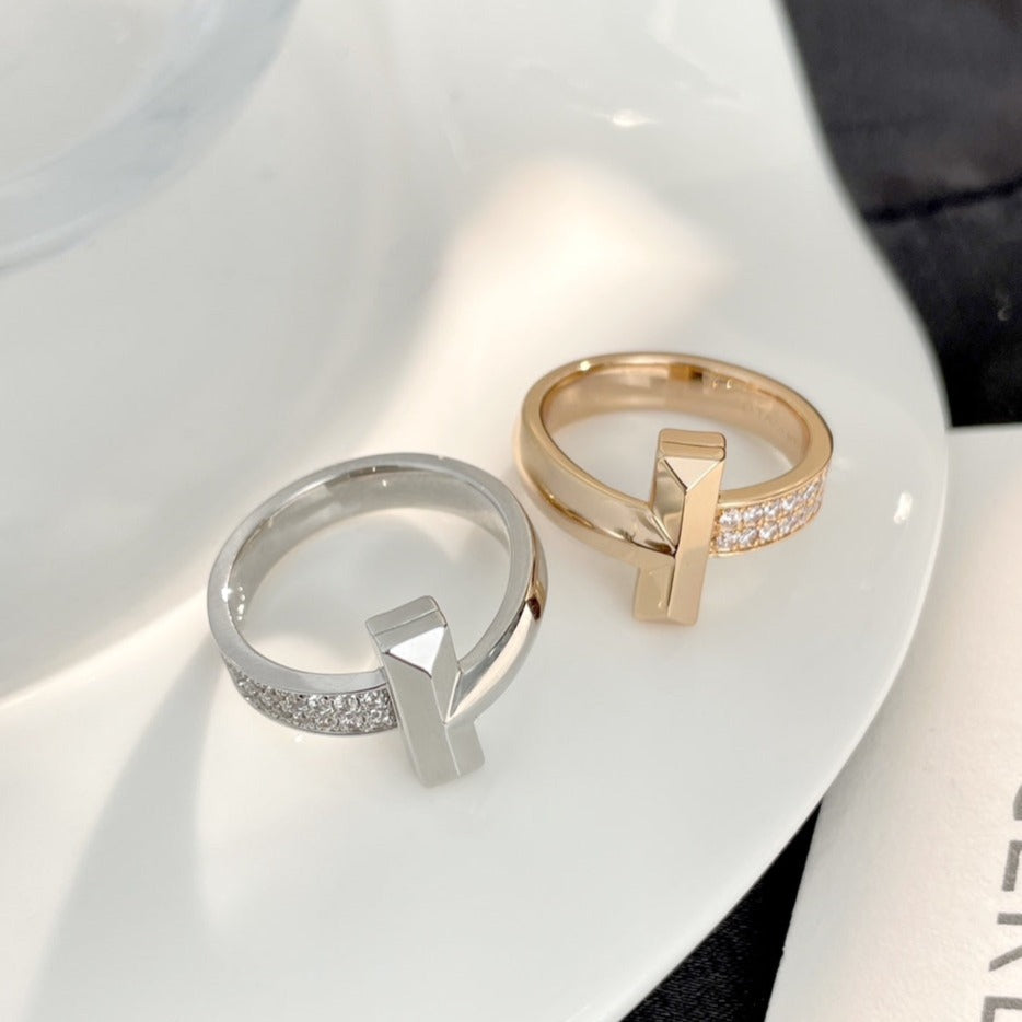 [Rose Tomorrow]T WIDE DIAMOND RING