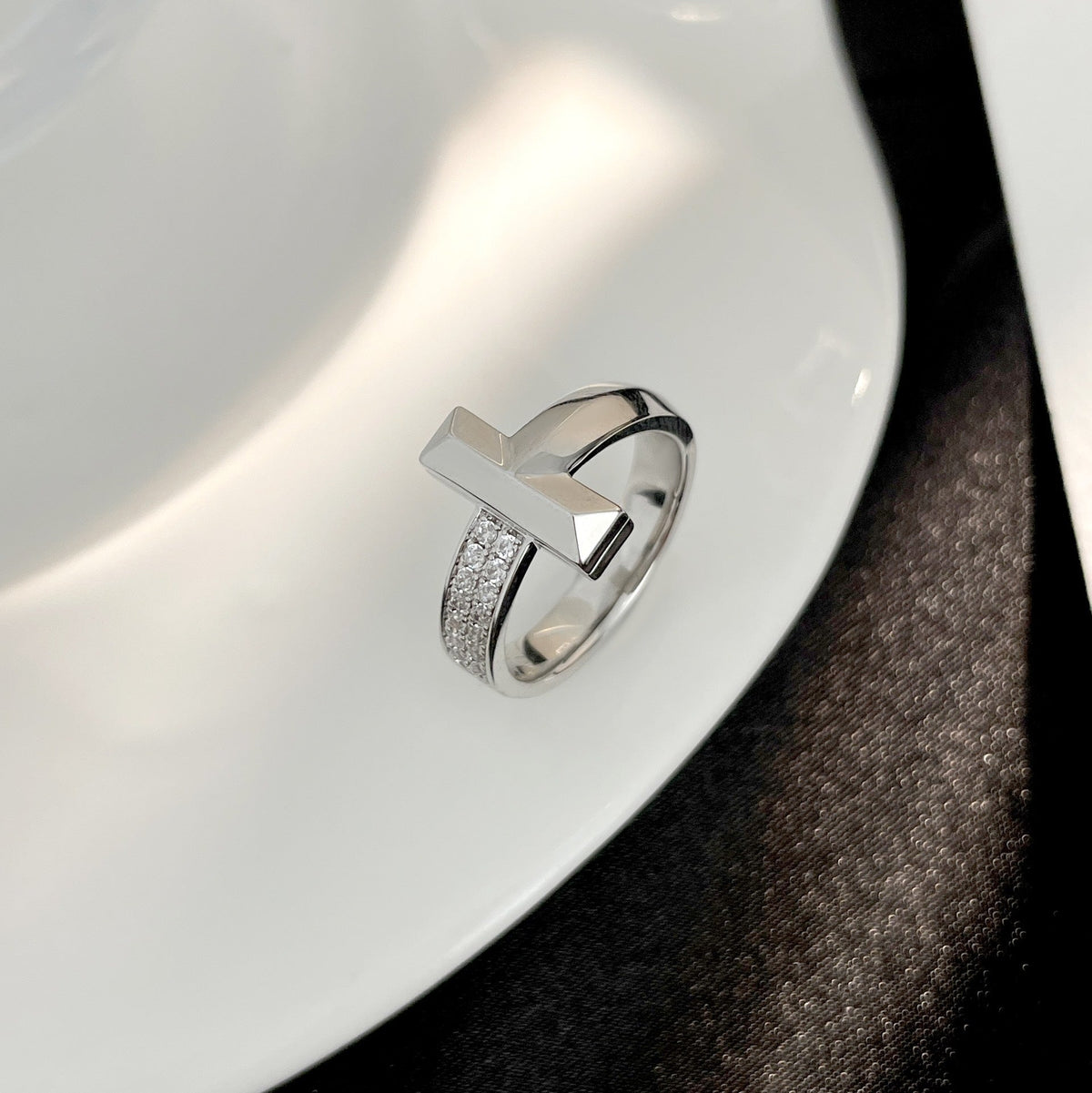 [Rose Tomorrow]T WIDE DIAMOND RING