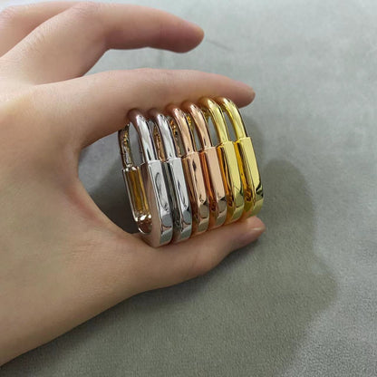 [Rose Tomorrow]LOCK MEDIUM EARRINGS