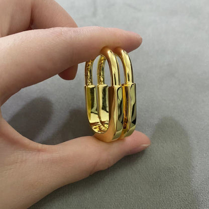 [Rose Tomorrow]LOCK MEDIUM EARRINGS