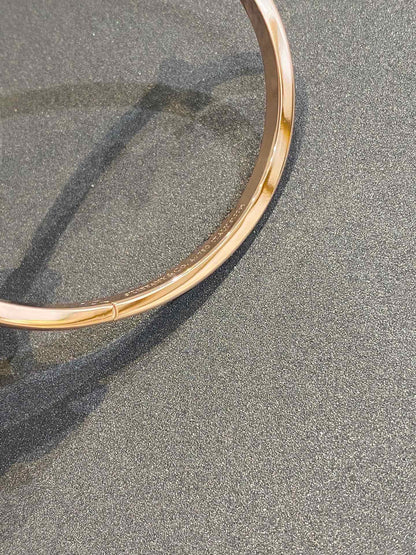 [Rose Tomorrow]NARROW T1 HINGED BANGLE DIAMOND PINK GOLD