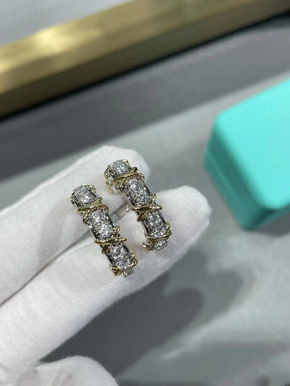 [Rose Tomorrow]SCHLUMBERGER GOLD DIAMOND EARRINGS