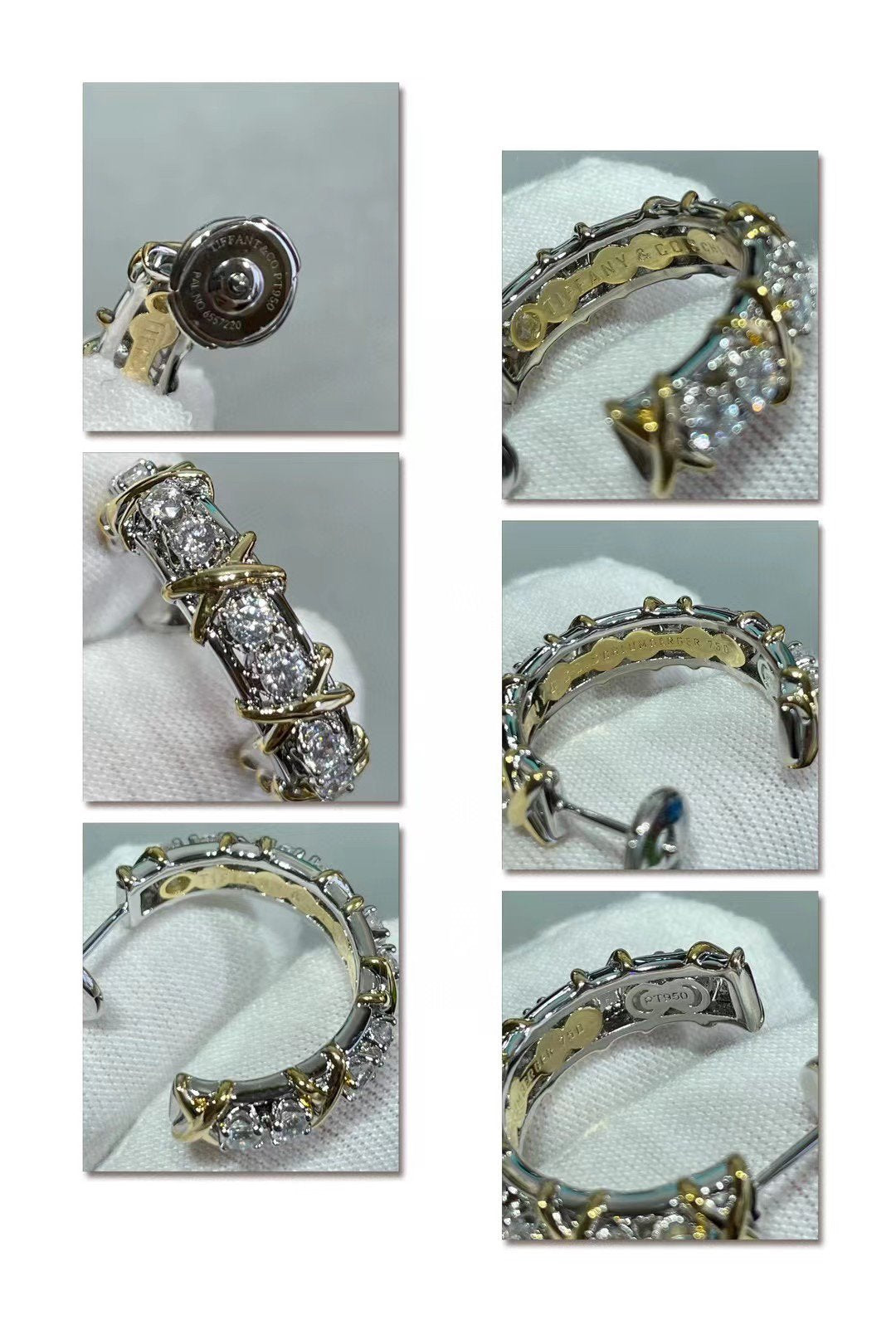 [Rose Tomorrow]SCHLUMBERGER GOLD DIAMOND EARRINGS