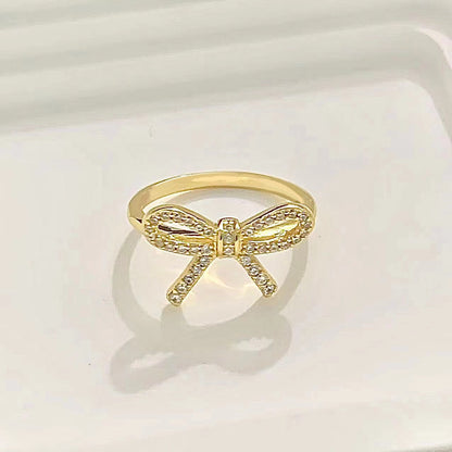 [Rose Tomorrow]TWIST BOW RING
