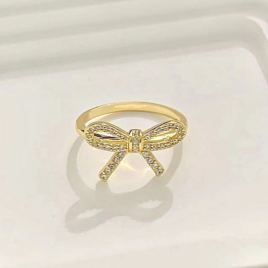 [Rose Tomorrow]TWIST BOW RING
