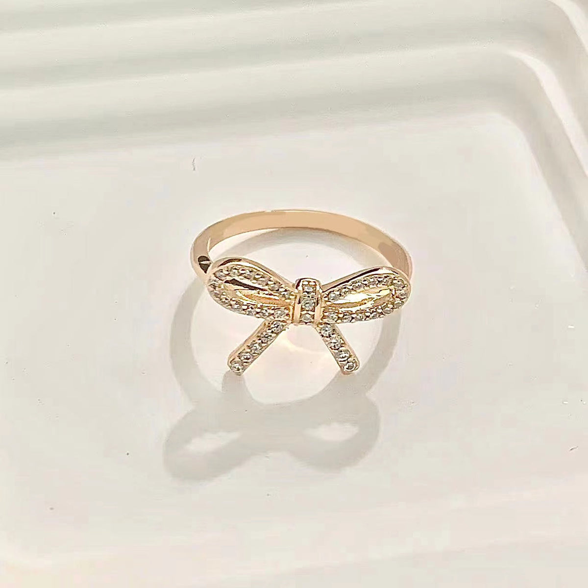[Rose Tomorrow]TWIST BOW RING