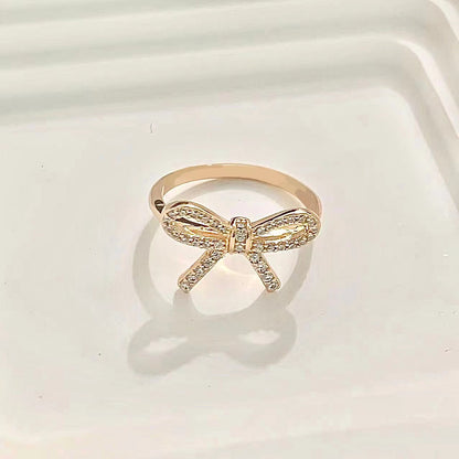 [Rose Tomorrow]TWIST BOW RING