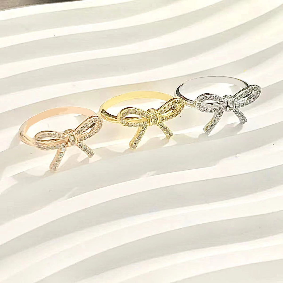 [Rose Tomorrow]TWIST BOW RING