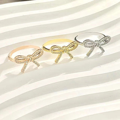 [Rose Tomorrow]TWIST BOW RING