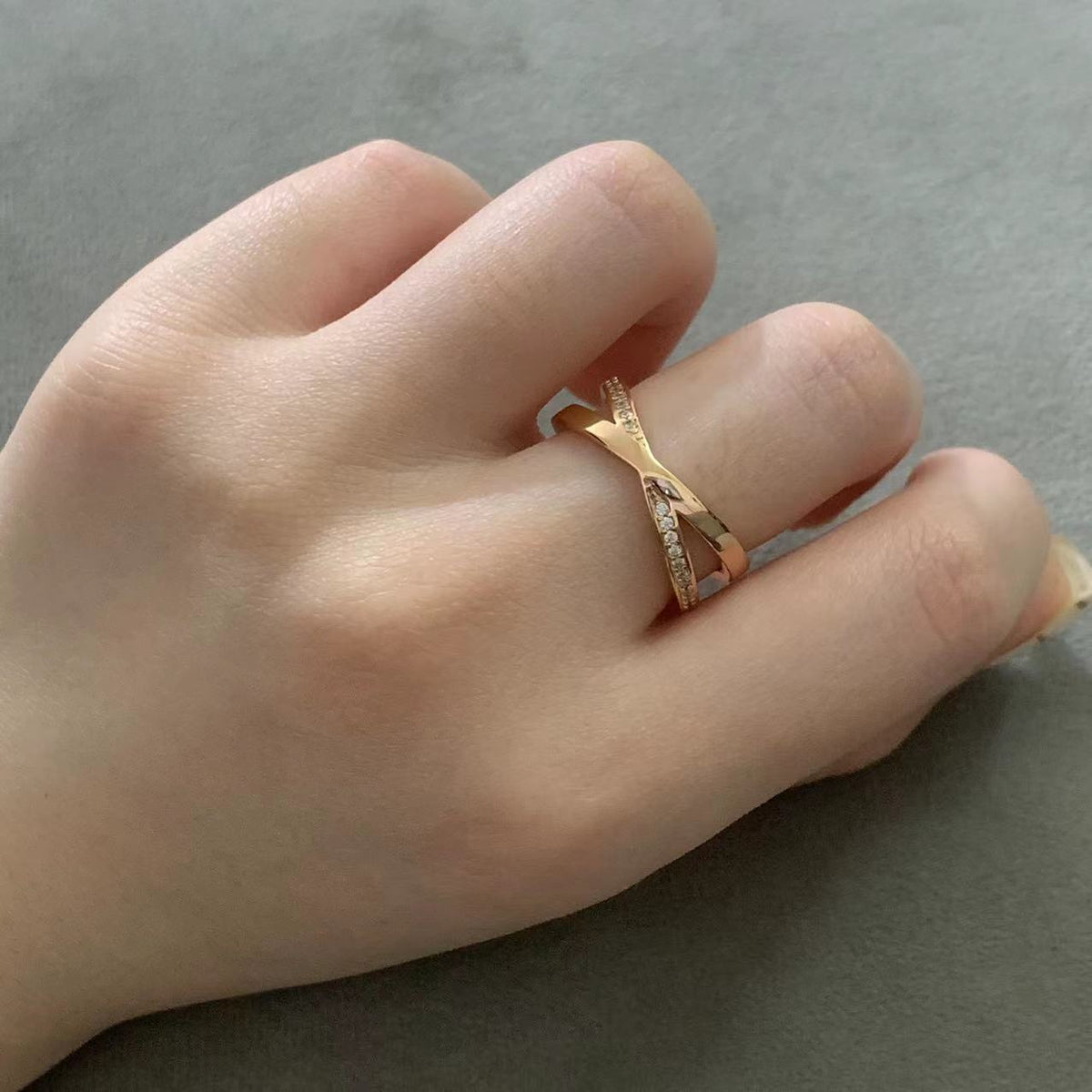 [Rose Tomorrow]ATLAS X DIAMOND RING
