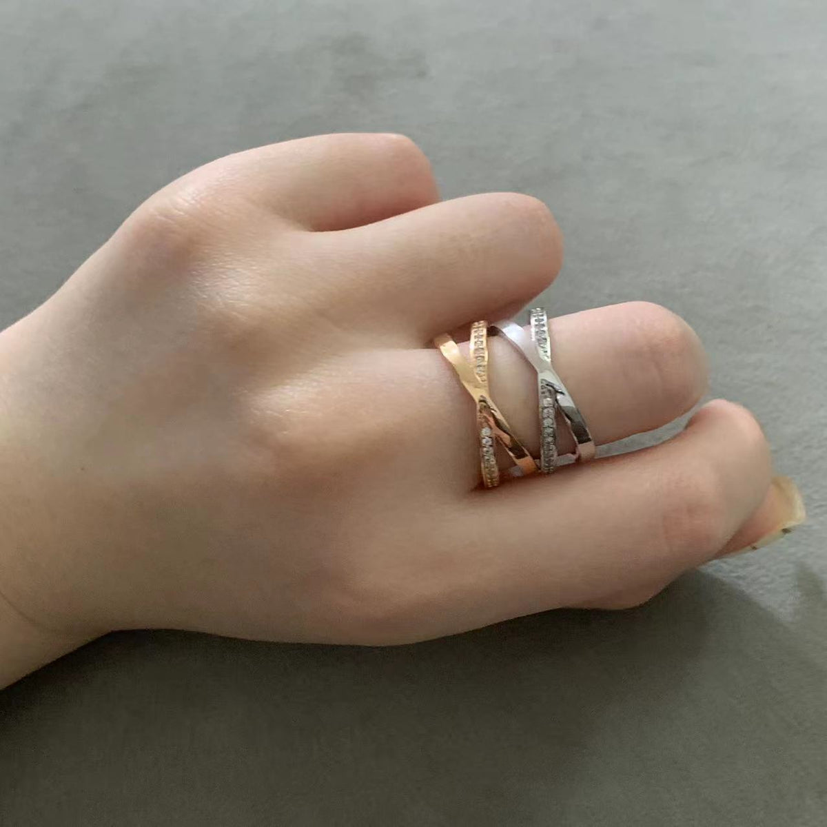 [Rose Tomorrow]ATLAS X DIAMOND RING