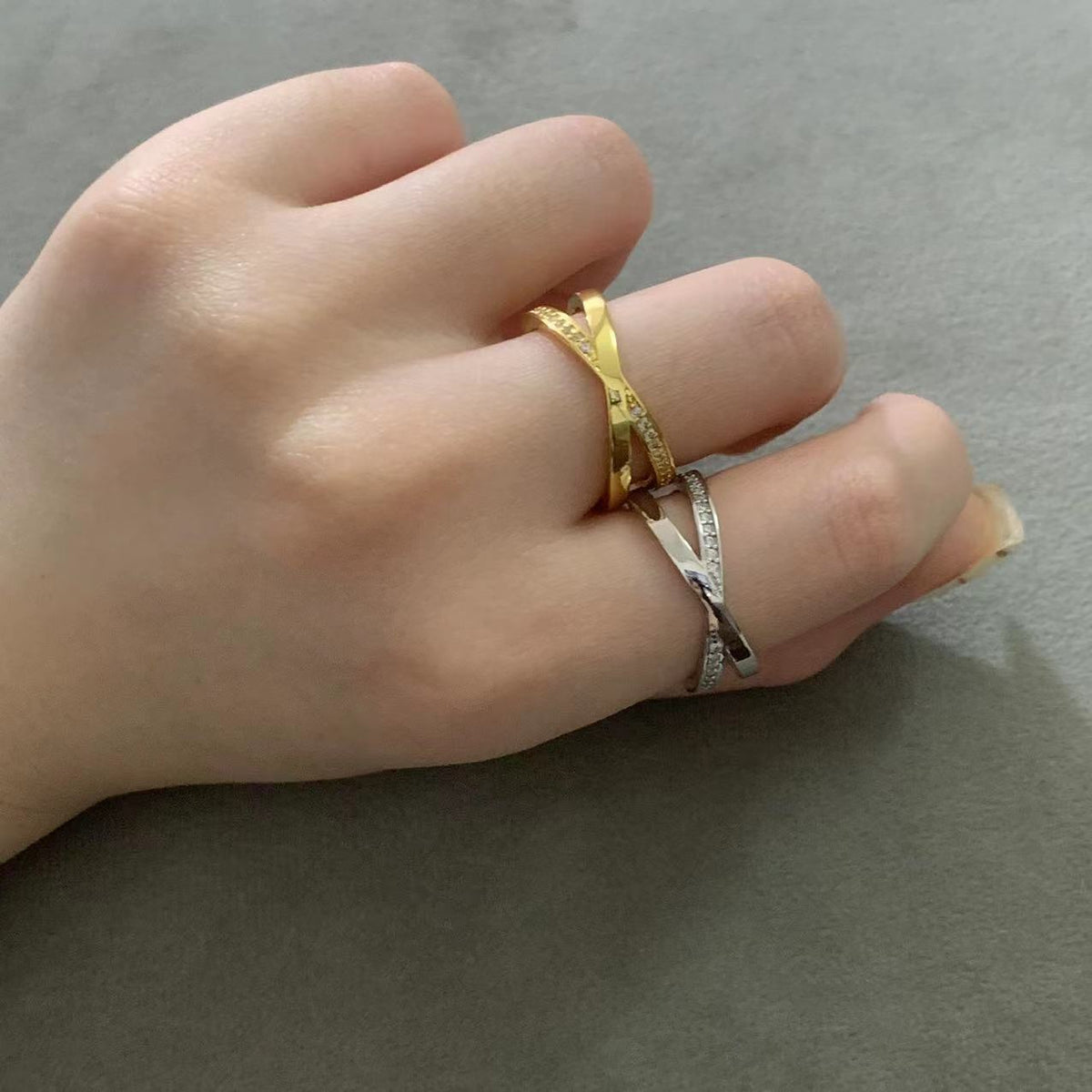 [Rose Tomorrow]ATLAS X DIAMOND RING