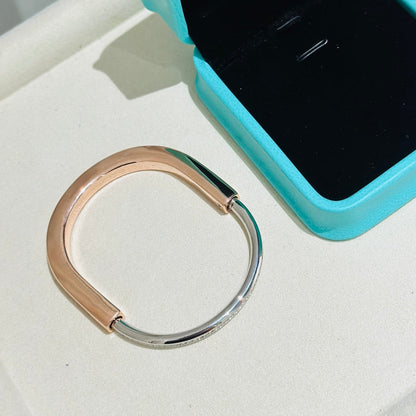 [Rose Tomorrow]LOCK PINK GOLD SILVER DIAMOND BRACELET