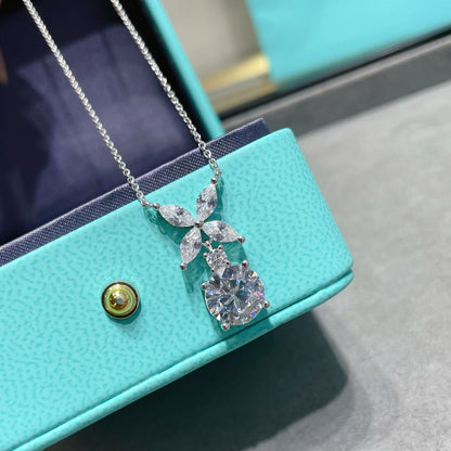 [Rose Tomorrow]VICTORIA PENDANT SILVER DIAMOND NECKLACE