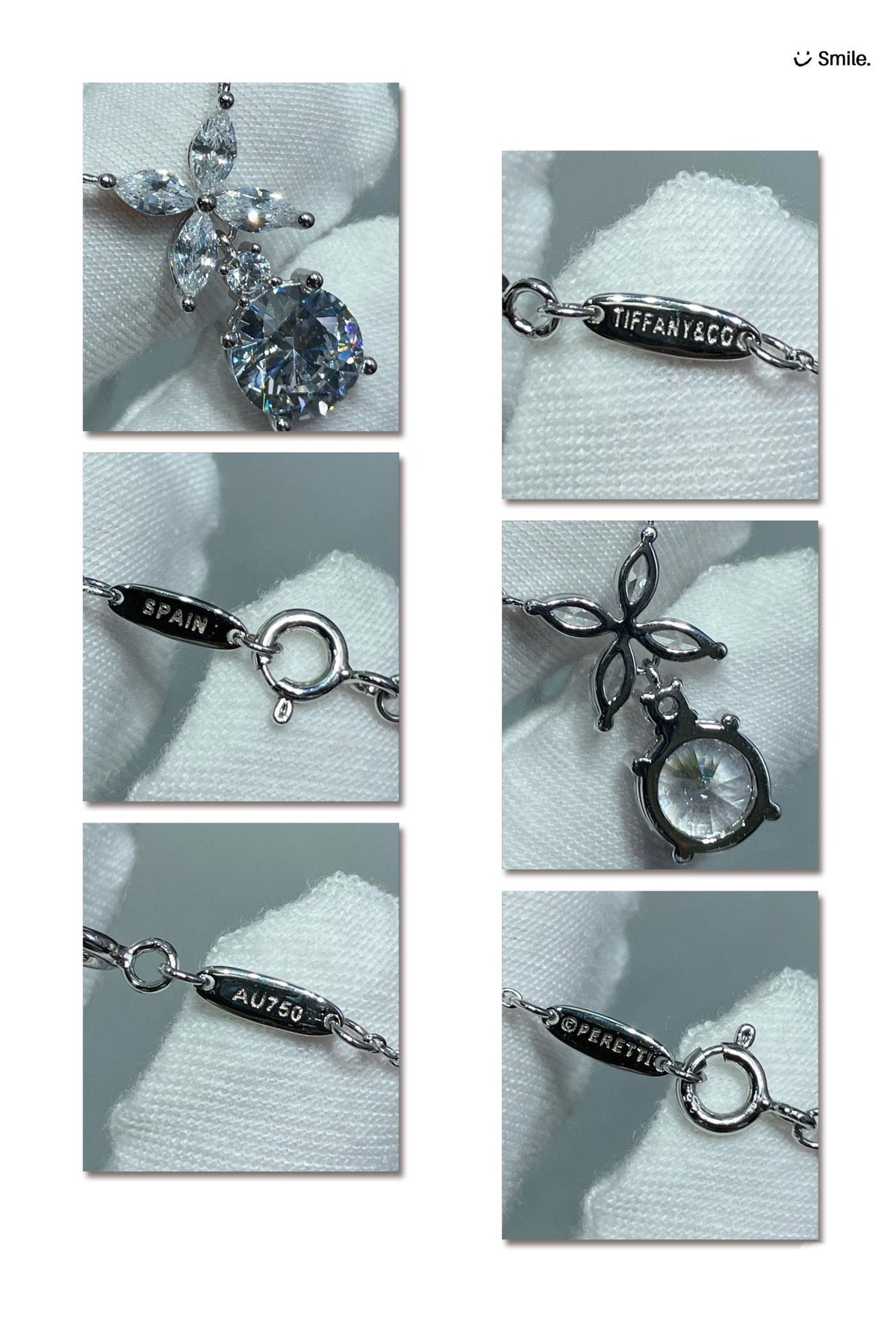 [Rose Tomorrow]VICTORIA PENDANT SILVER DIAMOND NECKLACE