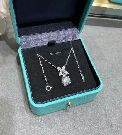 [Rose Tomorrow]VICTORIA PENDANT SILVER DIAMOND NECKLACE