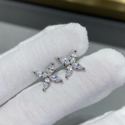 [Rose Tomorrow]VICTORIA SILVER DIAMOND STUD MINI EARRINGS