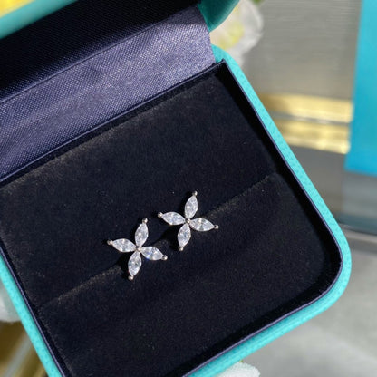 [Rose Tomorrow]VICTORIA SILVER DIAMOND STUD MINI EARRINGS