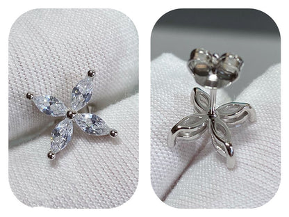 [Rose Tomorrow]VICTORIA SILVER DIAMOND STUD MINI EARRINGS