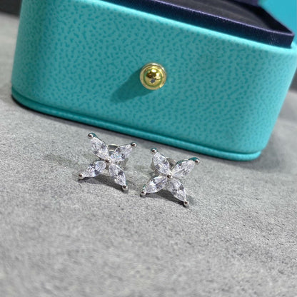 [Rose Tomorrow]VICTORIA SILVER DIAMOND STUD MINI EARRINGS