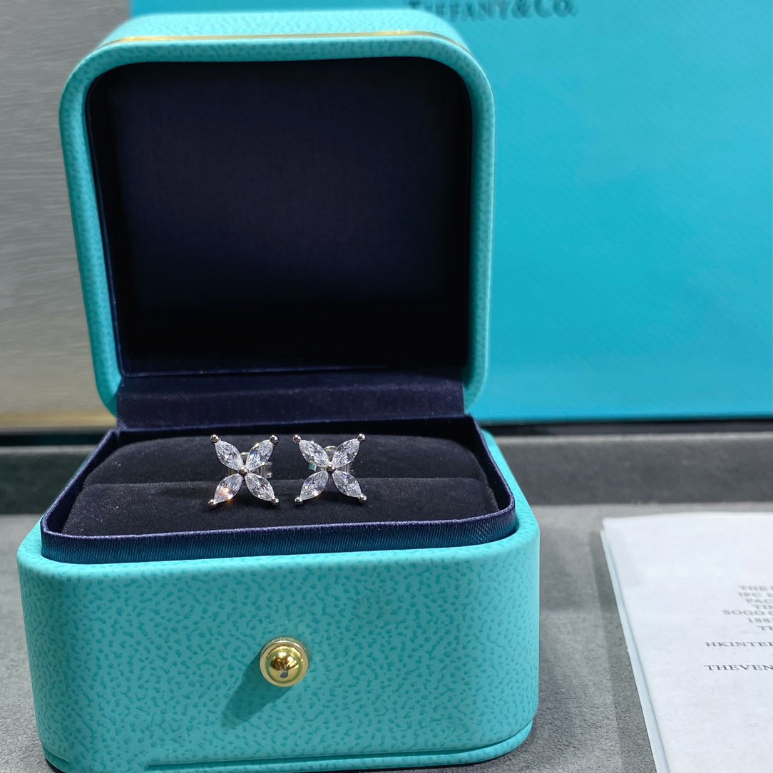[Rose Tomorrow]VICTORIA SILVER DIAMOND STUD MINI EARRINGS