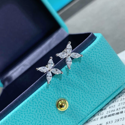 [Rose Tomorrow]VICTORIA SILVER DIAMOND STUD MINI EARRINGS