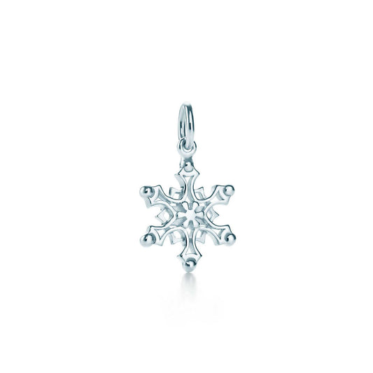 [Rose Tomorrow]STERLING SILVER SNOWFLAKE PENDANT NECKLACE
