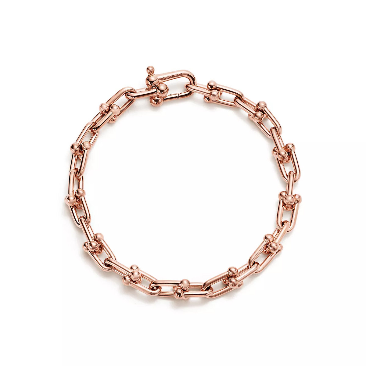 [Rose Tomorrow]HARDWEAR SMALL LINK 26 MOTIF PINK GOLD BRACELET