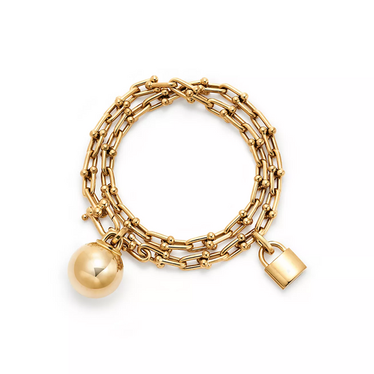 [Rose Tomorrow]HARDWEAR SMALL WRAP GOLD BRACELET