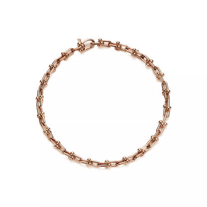 [Rose Tomorrow]HARDWEAR MICRO LINK 44 MOTIF PINK GOLD BRACELET