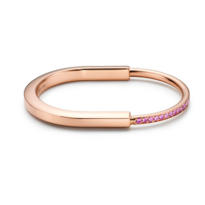 [Rose Tomorrow]LOCK BRACELET ROSE DIAMOND PINK GOLD