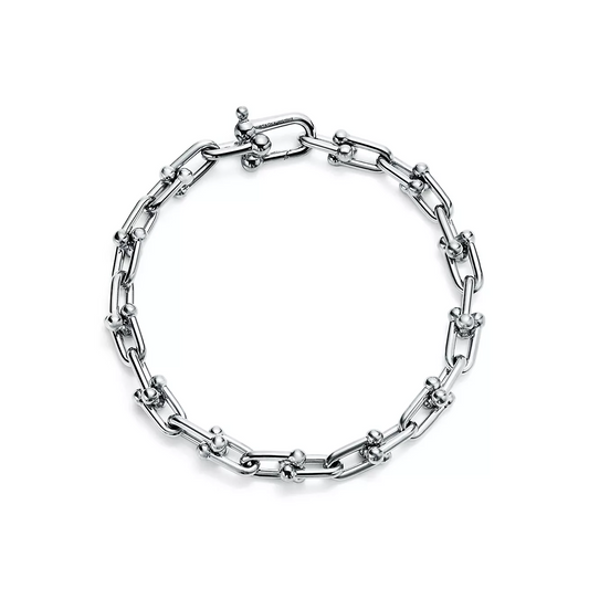 [Renovia Jewelry]HARDWEAR SMALL LINK 26 MOTIF SILVER BRACELET