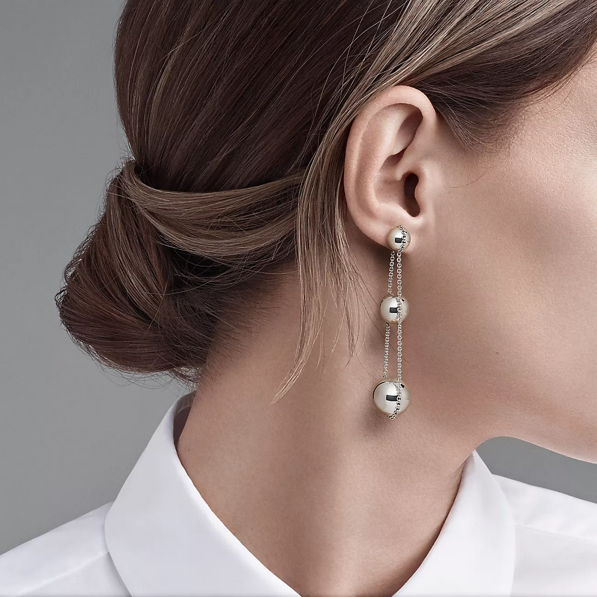 [Rose Tomorrow]TRIPLE DROP SILVER EARRINGS