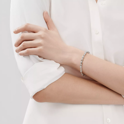 [Rose Tomorrow]HARDWEAR SMALL LINK 26 MOTIF SILVER BRACELET