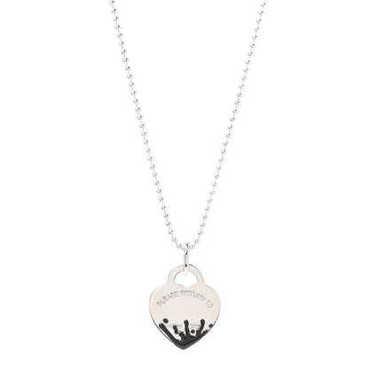 [Rose Tomorrow]COLOUR HEART SPLASH TAG NECKLACE
