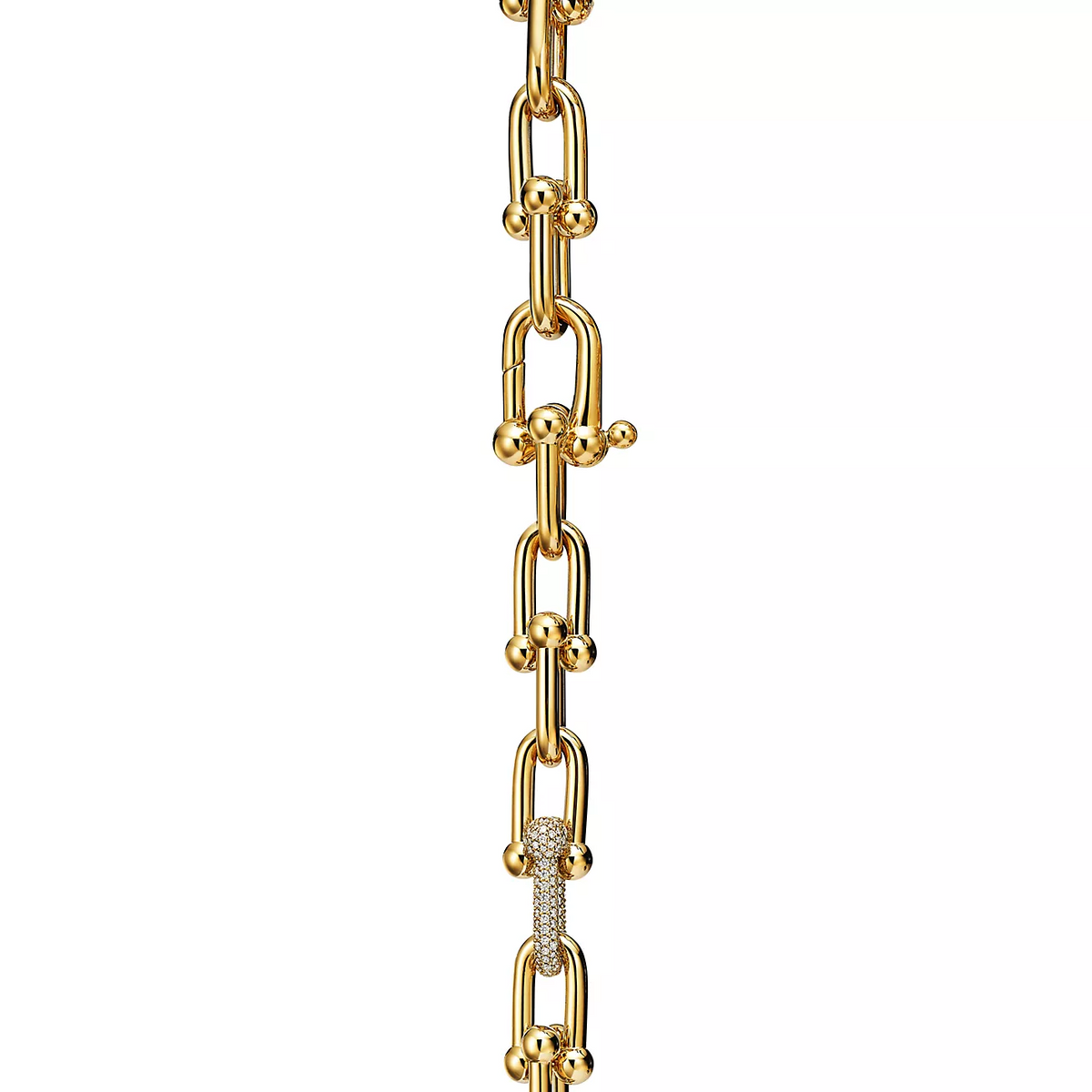 [Rose Tomorrow]HARDWEAR LARGE LINK GOLD DIAMOND BRACELET