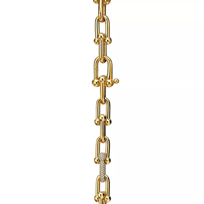 [Rose Tomorrow]HARDWEAR LARGE LINK GOLD DIAMOND BRACELET