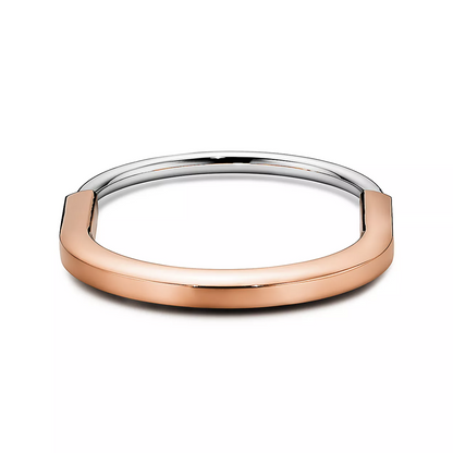 [Rose Tomorrow]LOCK BRACELET ROSE AND WHITE GOLD