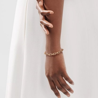 [Rose Tomorrow]HARDWEAR SMALL LINK 26 MOTIF PINK GOLD BRACELET