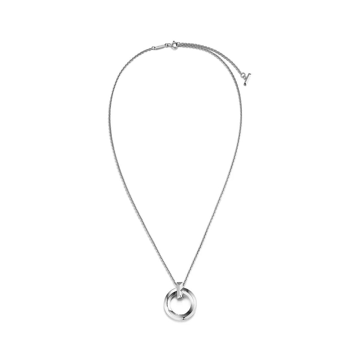 [Rose Tomorrow]T CIRCLE PENDENT SILVER NECKLACE