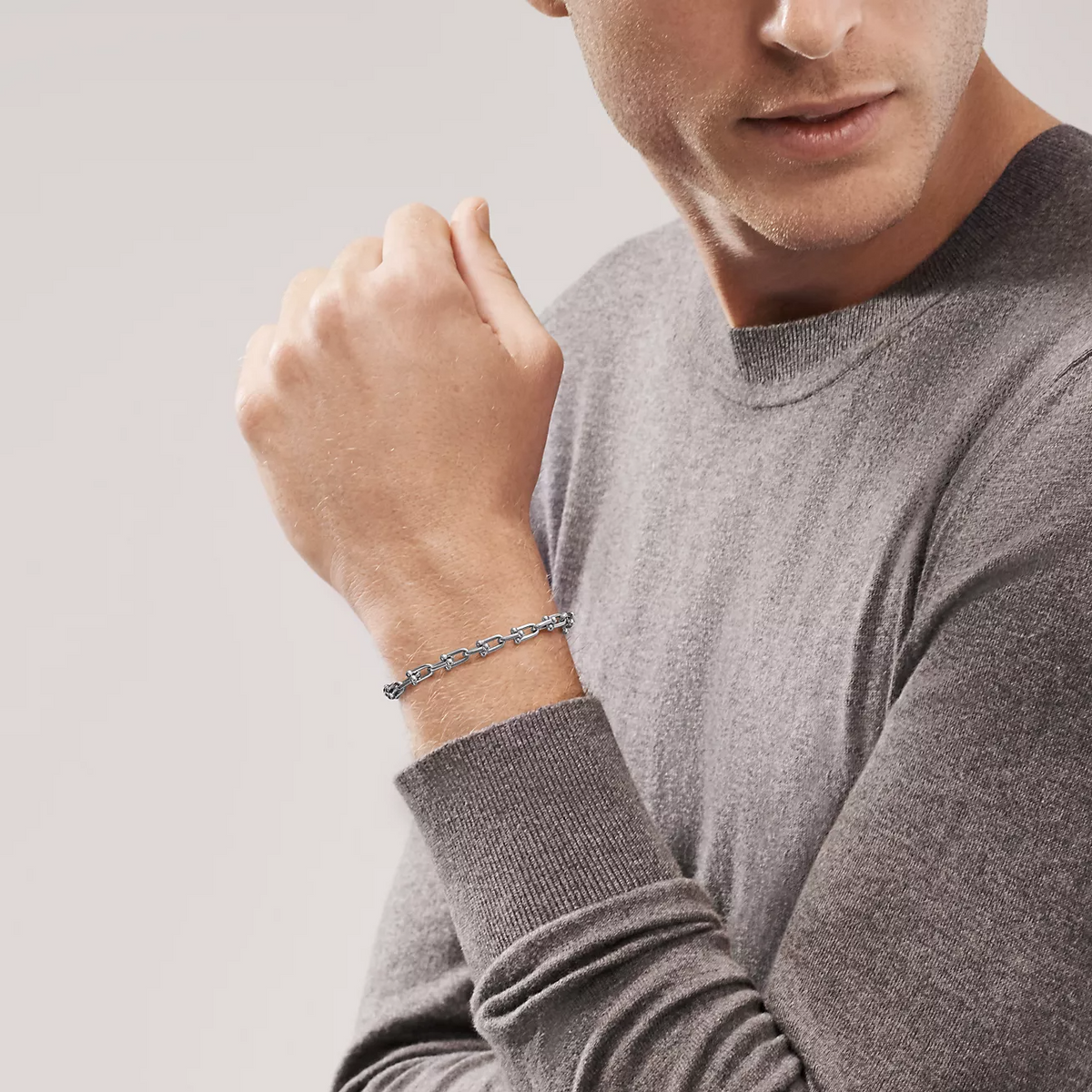 [Rose Tomorrow]HARDWEAR SMALL LINK 26 MOTIF SILVER BRACELET