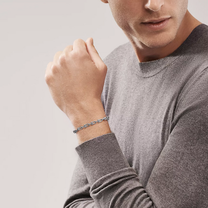 [Rose Tomorrow]HARDWEAR SMALL LINK 26 MOTIF SILVER BRACELET