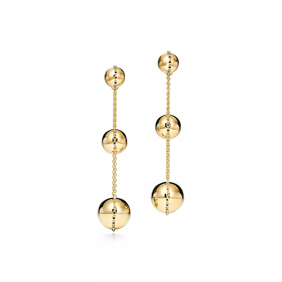 [Rose Tomorrow]TRIPLE DROP GOLD EARRINGS