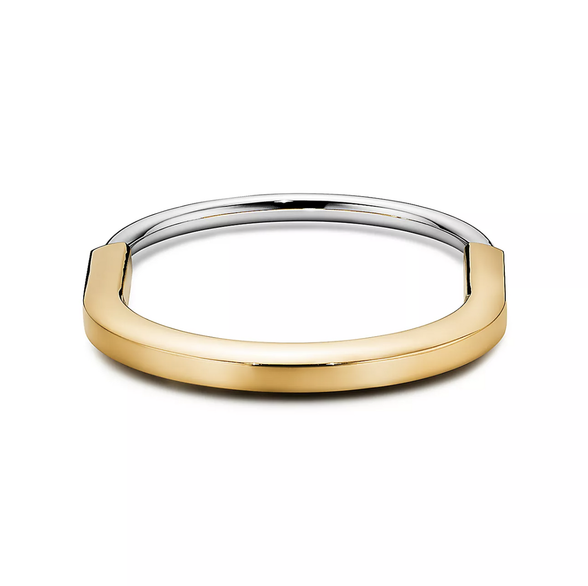 [Renovia Jewelry]LOCK BRACELET YELLOW AND WHITE GOLD
