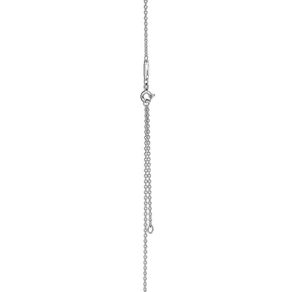 [Rose Tomorrow]KNOT PENDANT SILVER DIAMOND NECKLACE