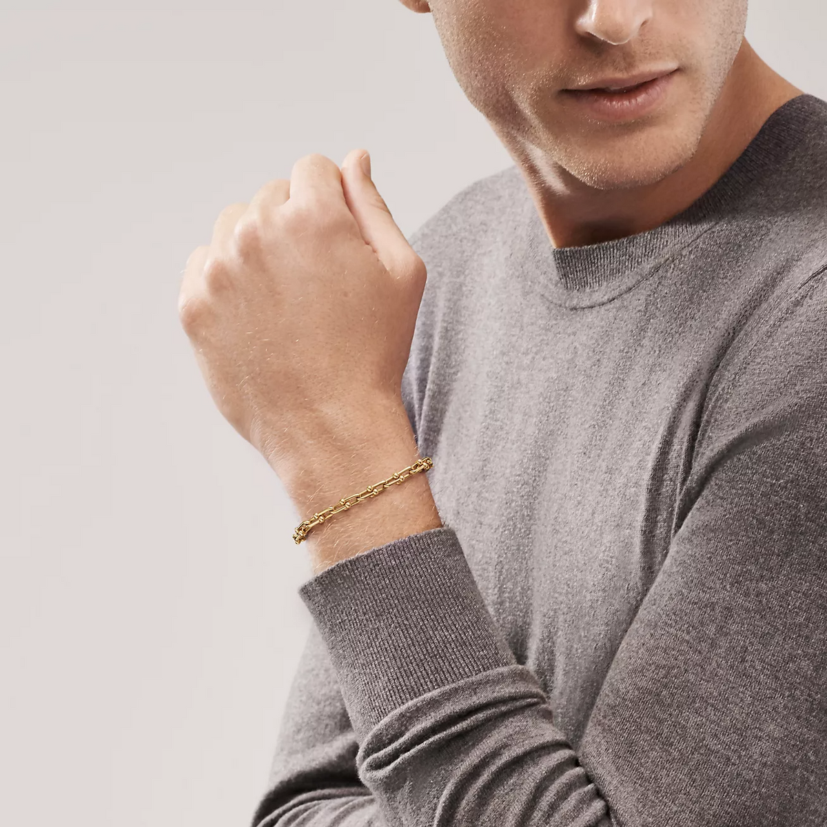 [Rose Tomorrow]HARDWEAR SMALL LINK 26 MOTIF GOLD BRACELET