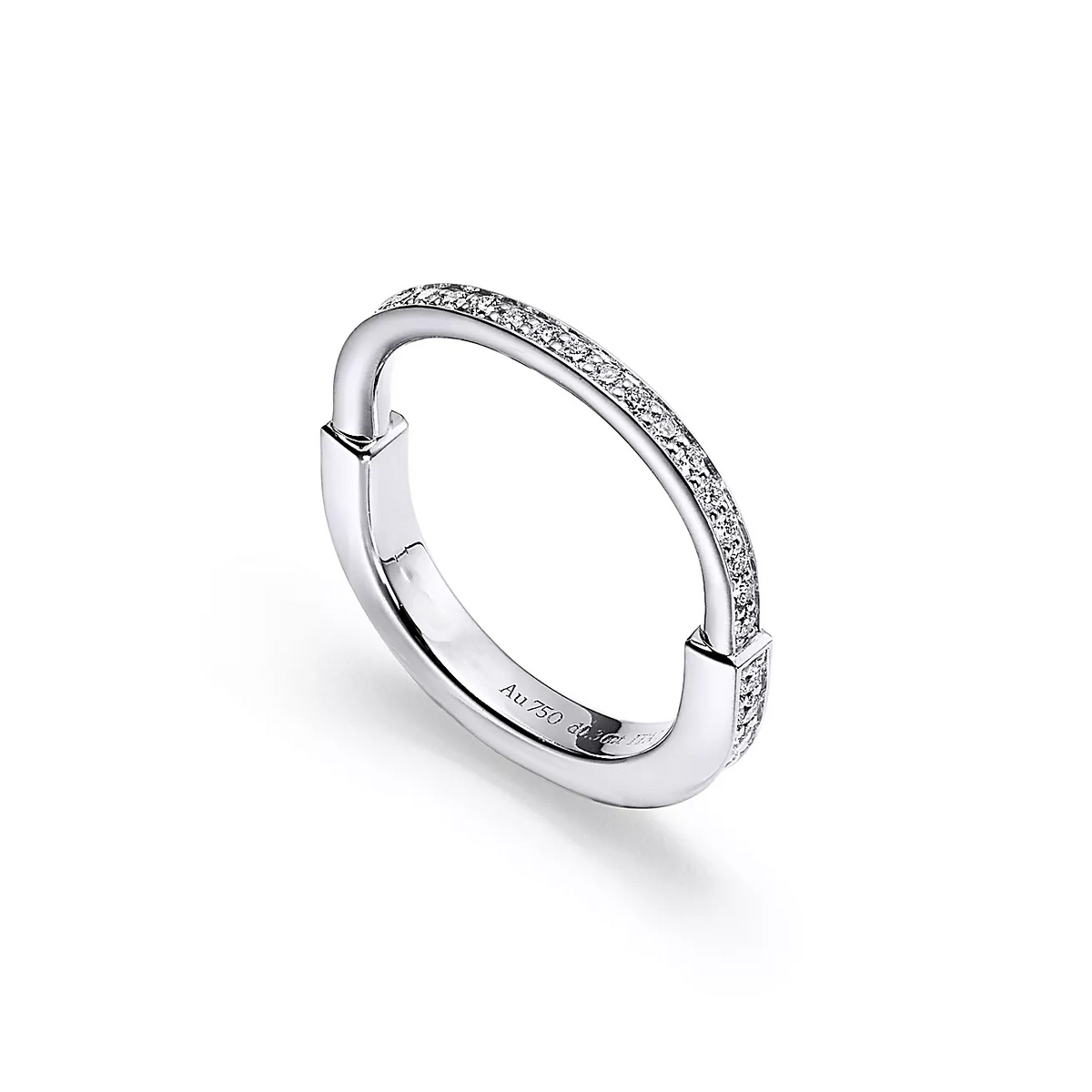 [Rose Tomorrow]LOCK RING SILVER DIAMOND PAVED